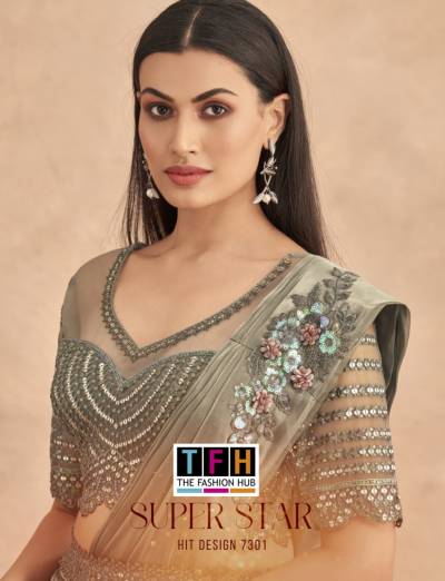 SUPER STAR HIT DESIGN 7301 COLOUR’S BY TFH PARTY WEAR WHOLESALER IN INDIA